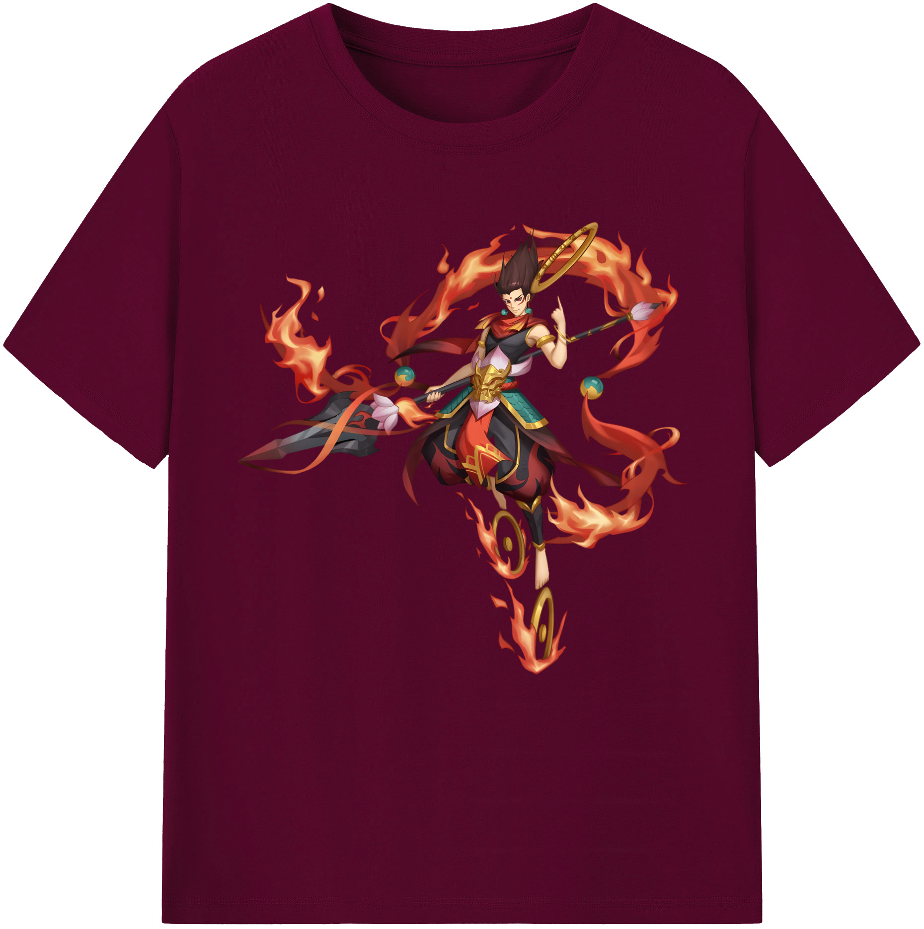（画像用） Ne Zha 2 ナタ 魔童の大暴れ レディースカジュアルプリントTシャツ（綿100％）